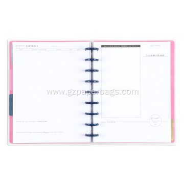 Custom Disc-Bound Monthly Money Budget Planner